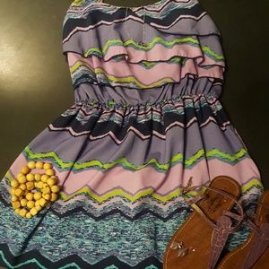 Pretty Purple Sundress with Sandals